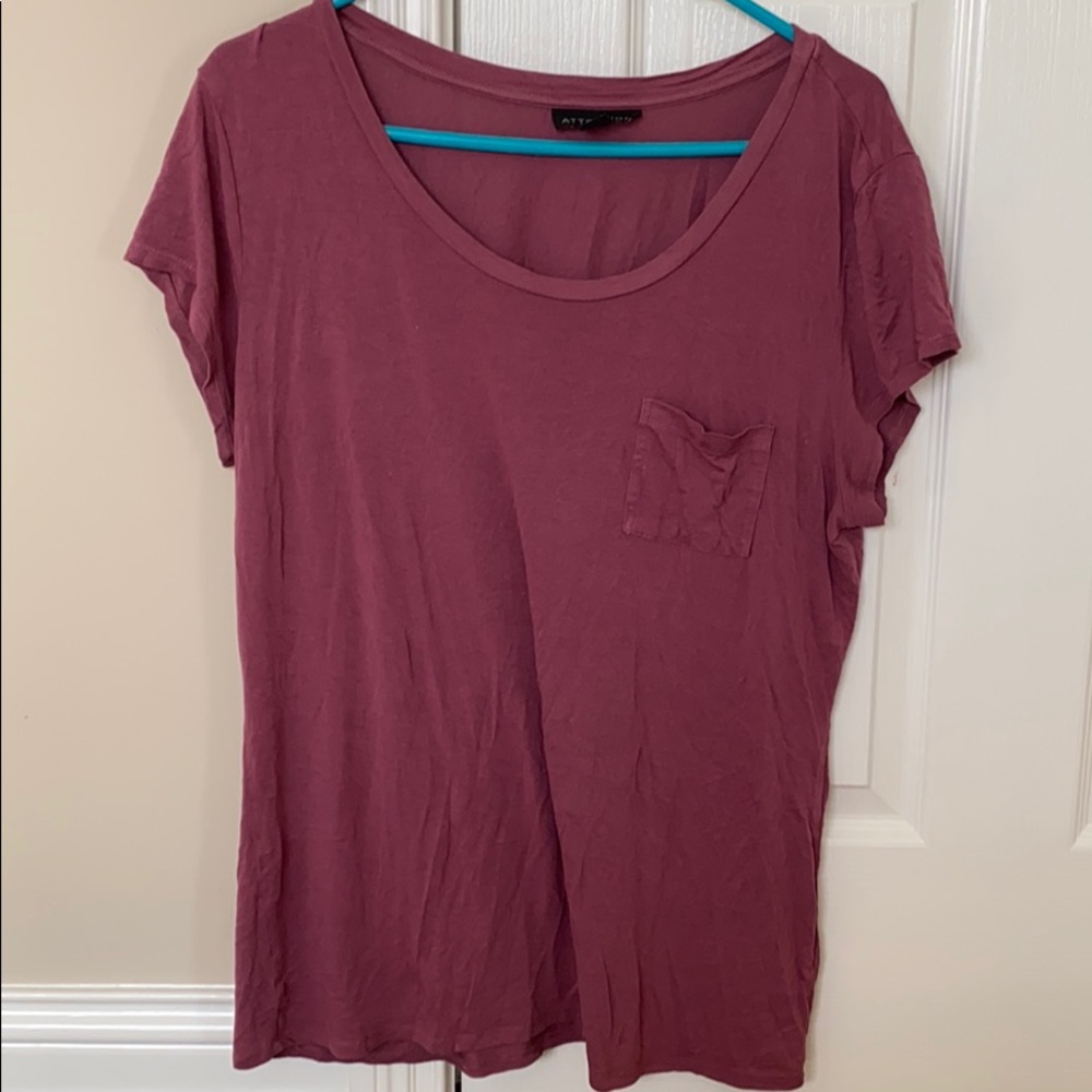 Burgundy t-shirt